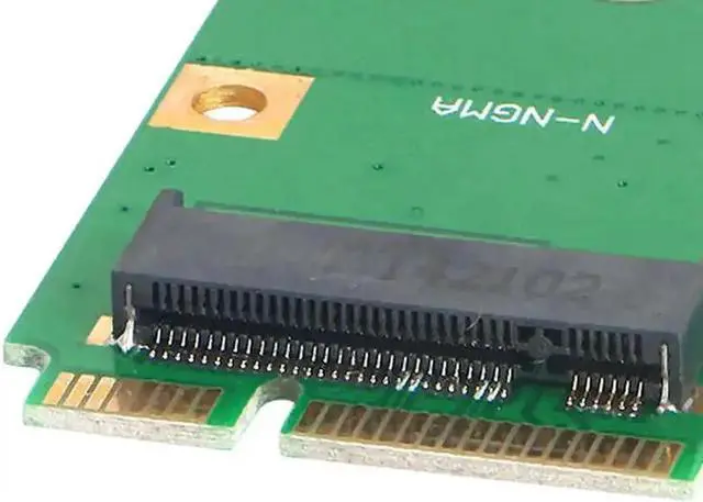 Alt view image 2 of 5 - Ngff Ssd To Mini Pci-E Msata Adapter Card Replacement Converter