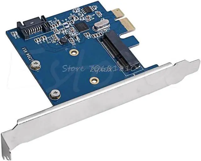 Alt view image 4 of 5 - PCIe to mSATA SSD And SATA 3.0 Combo Extender Adapter Card 6.0Gbps Whosale&Dropship