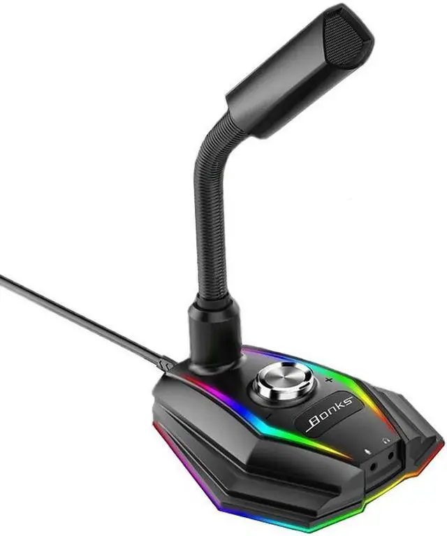 Alt view image 5 of 7 - USB Microphone HD Sound Card With Speaker Headset Jack Free Drive Noise Reduction Rotate Receiver For Computer Mobile Phone
