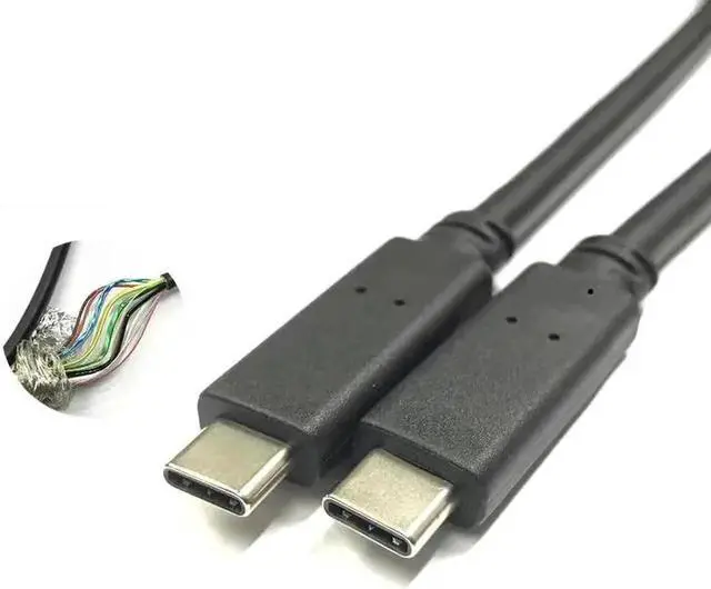 Alt view image 3 of 4 - Cable 6ft Gen2 Thunderbolt 3 Type C to Type C 5Data Cable 20V 5A 100W Fast Charging Cable E-mark