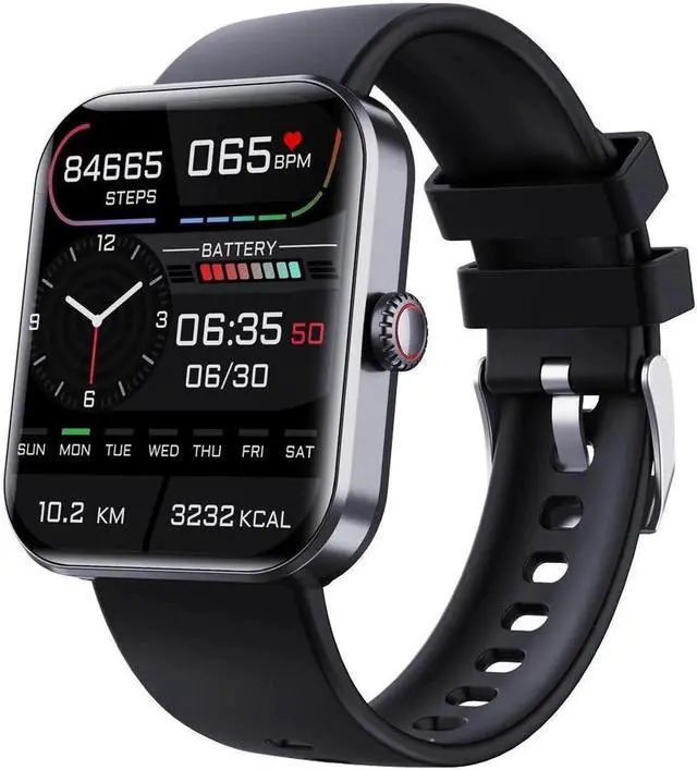 Main image of Blood Glucose Monitoring Smartwatch - Fitness Tracker with Blood Pressure, Blood Oxygen Tracking - Heart Rate Monitor | Calorie Step Counter Non-invasive Blood Glucose Test Sport Smart Watch