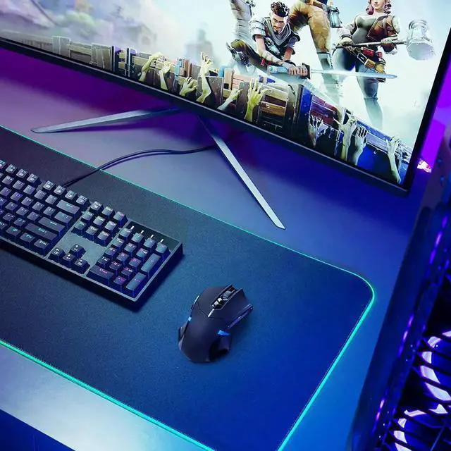 Alt view image 3 of 7 - RGB Wireless Gaming Mouse- USB Cordless PC Computer Mice with RGB Backlit, Ergonomic Silent Gamer Laptop Mouse with 7 Silent Click Buttons, 5 Adjustable DPI Plug & Play for PC, Windows, Mac (Black)