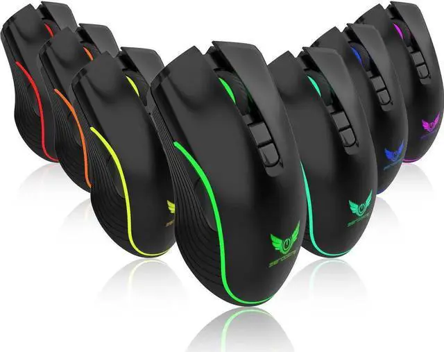 Alt view image 7 of 7 - Zerodate T26 Wireless Charging Mouse for 2.4G with Type C Fast Charger Interface Portable for Office Household Computer Accessory