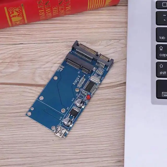 Alt view image 3 of 5 - USB Port 1.8" PCI-E Pci Express/mSATA SSD to 2.5" 7+15 Pin SATA Adapter Card 22Pin HDD Hard Disk Driver Converter