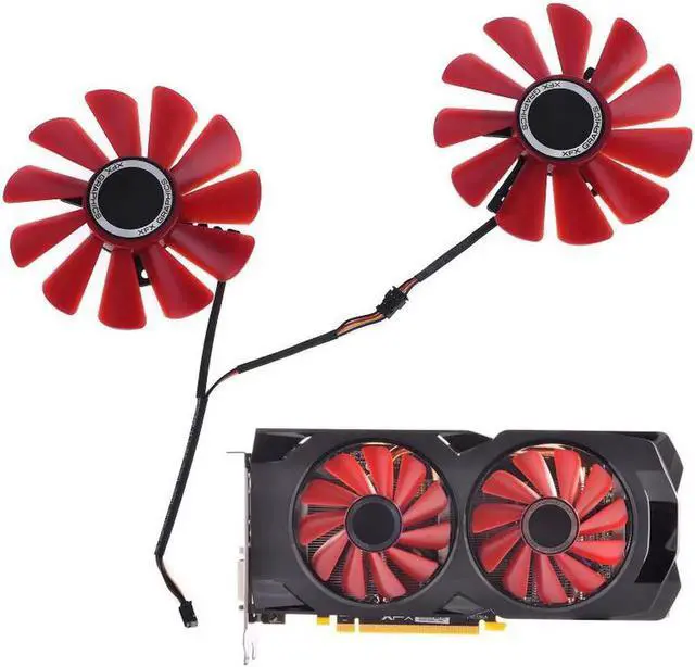 Main image of 2pcs 85mm RX-570-RS RX-580-RS FD10U12S9-C Fan for XFX RX470 RX570 RS RX580 RS Video Graphics Card Cooling Fan Au06 21