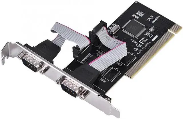 Alt view image 5 of 5 - to Dual Serial DB9 RS232 RS-232 2 Port Extension Adapter Card for Desktops for Windows 2000/2003/XP