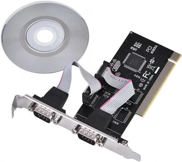 Main image of to Dual Serial DB9 RS232 RS-232 2 Port Extension Adapter Card for Desktops for Windows 2000/2003/XP