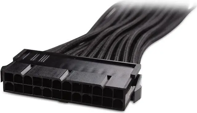 Alt view image 3 of 6 - 12 Inches ATX 24 Pin Motherboard Cable ATX to Motherboard Extension Cable Extend ATX 24-Pin Power Supply Cable