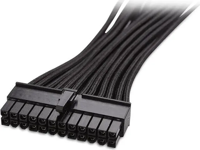 Alt view image 4 of 6 - 12 Inches ATX 24 Pin Motherboard Cable ATX to Motherboard Extension Cable Extend ATX 24-Pin Power Supply Cable