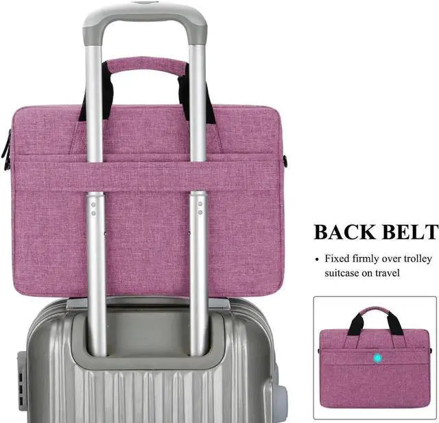 Alt view image 7 of 7 - 13"Laptop Shoulder Bag Messenger Bag for Macbook Air PRO Retina Laptop / Notebook / MacBook / Ultrabook / Chromebook Computers,(13-13.3 Inch,Purple)