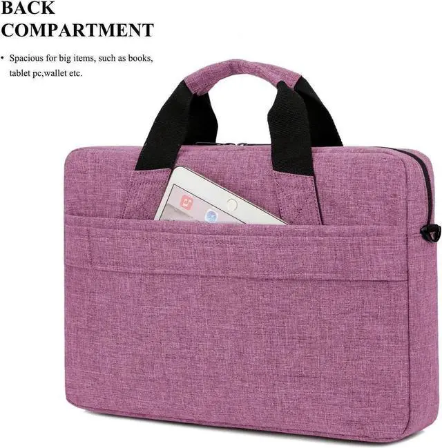 Alt view image 3 of 7 - 13"Laptop Shoulder Bag Messenger Bag for Macbook Air PRO Retina Laptop / Notebook / MacBook / Ultrabook / Chromebook Computers,(13-13.3 Inch,Purple)