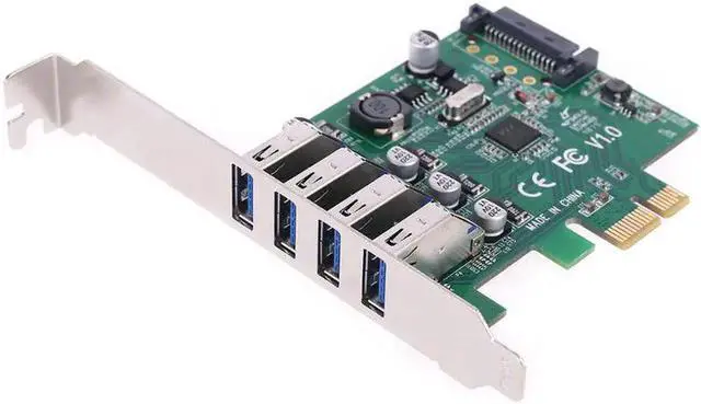 Main image of board pci express 4 inputs usb 3.0, 4 inputs usb 3.0 hub adapter 4 inputs usb3.0 usb controller 3 0 pci and pcie expre