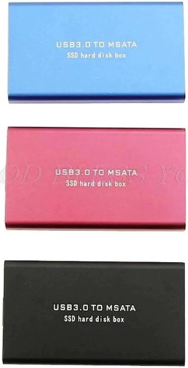 Alt view image 5 of 5 - Mini USB 3.0 to mSATA SSD Adapter Card External Enclosure Case Cover Box AU Drop Shipping