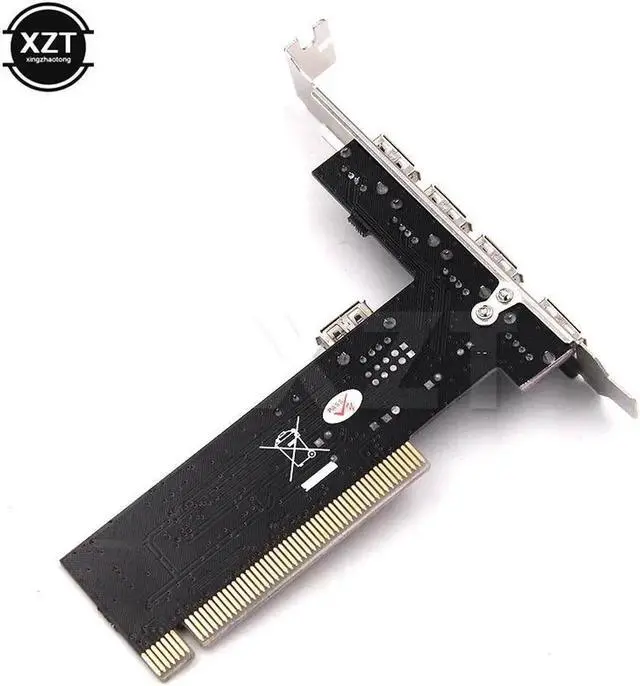 Alt view image 5 of 5 - Arrival USB 2.0 4 Port 480Mbps High Speed VIA HUB PCI Controller Card Adapter PCI Cards