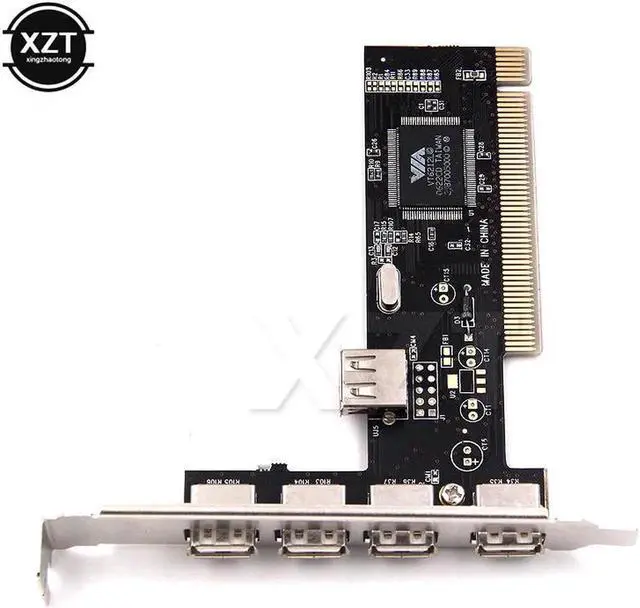 Alt view image 5 of 5 - 1pcs High Speed VIA HUB PCI Controller USB Card 2.0 4 Port 480Mbps Adapter PCI Cards