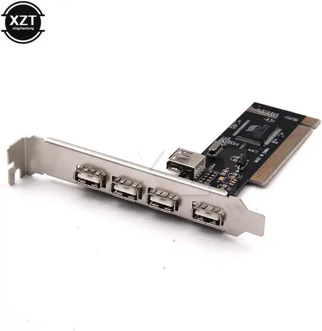 Alt view image 2 of 5 - 1pcs High Speed VIA HUB PCI Controller USB Card 2.0 4 Port 480Mbps Adapter PCI Cards