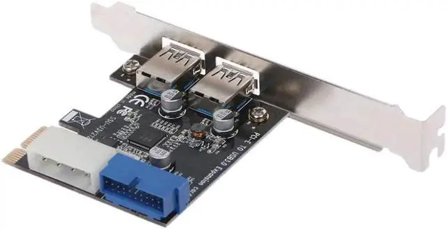 Main image of PCI Express USB 3.0 2 Ports Front Panel with Control Card Adapter 4-Pin & 20 Pin Feb6