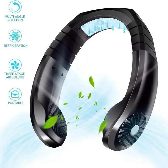 Main image of Portable Air Conditioner Air Cooler Fan USB Rechargeable Handfree Neck Fan Sports Fan