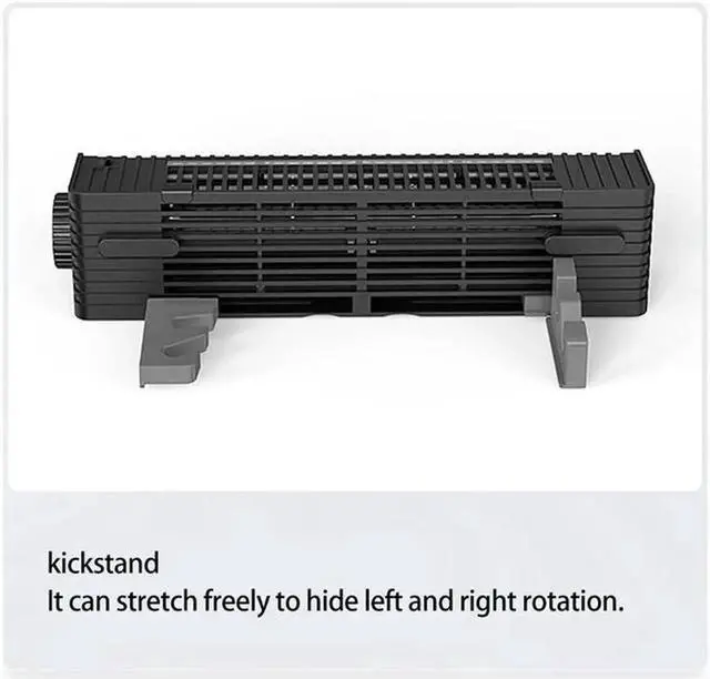 Alt view image 3 of 7 - Laptop Radiator Bladeless Fan Turbine High Air Volume Vooling Base RGB Llight Notebook PC Base Bracket