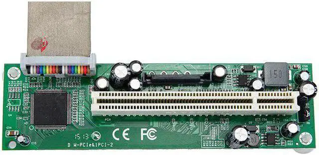 Alt view image 5 of 5 - PCI express to PCI adapter cable mini x1 to x16 riser card