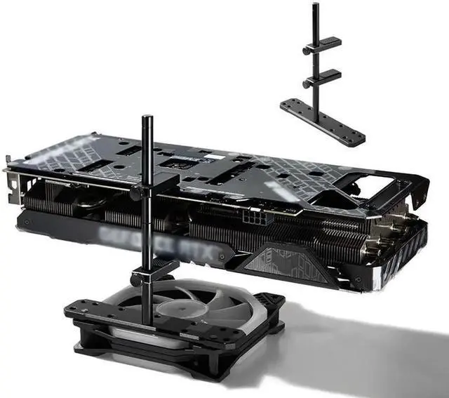 Main image of Graphics card GPU Bracket Brace , Graphics Card Holder , Adjustable Height GPU Support Jack Assemblable Module GPU Stand Installed On the 12mm / 14mm Fan