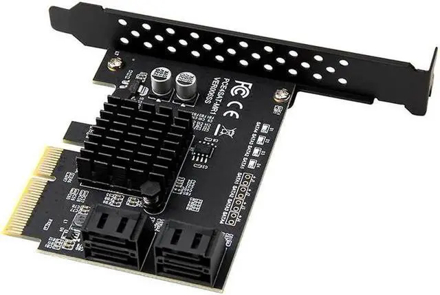 Alt view image 2 of 5 - Express Raid Card 4Port SATA 3.0 Add On Card Marvell 88SE9230 Chip E SATA Raid Controller -E to SATA HDD SSD Raid Card