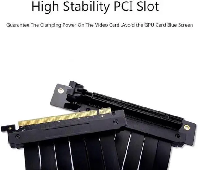 Alt view image 3 of 5 - 1Set GPU Adapter Cable Computer PCI-E X16 Vertical VGA Graphics Card Bracket LX9B