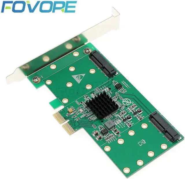Main image of 4 Ports mSATA to PCI-e x2 Adapter with RAID PCI Express 2.0 to 4x mSATA Host Adapter setup RAID 0 1 and 10