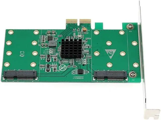 Alt view image 4 of 5 - 4 Ports mSATA to PCI-e x2 Adapter with RAID PCI Express 2.0 to 4x mSATA Host Adapter setup RAID 0 1 and 10