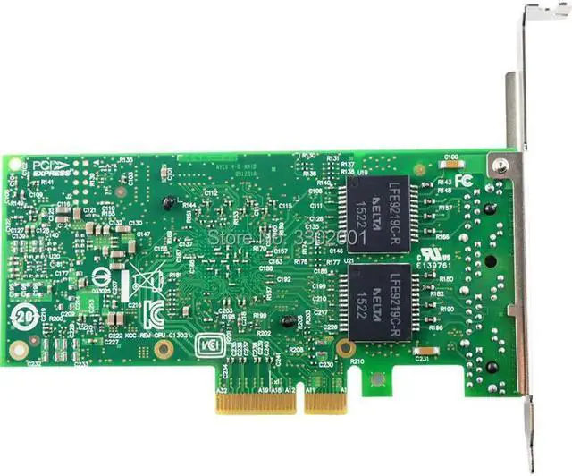 Alt view image 5 of 5 - I350-T4V2 4-Port Gigabit Ethernet PCI-Express X4 I350AM4 Server Adapter Network Card