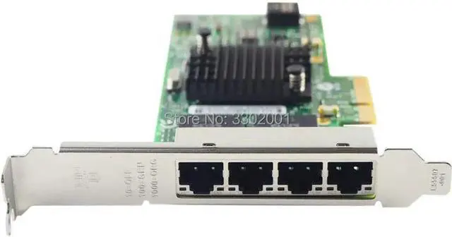 Alt view image 2 of 5 - I350-T4V2 4-Port Gigabit Ethernet PCI-Express X4 I350AM4 Server Adapter Network Card