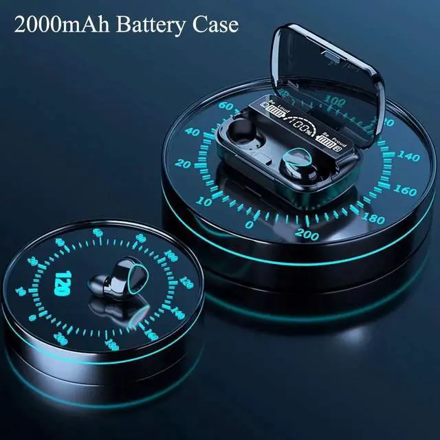 Alt view image 5 of 7 - True Wireless Earbuds, TWS Bluetooth 5.0 Earbuds Wireless in Ear Headphones Wireless Earphones IPX4 Waterproof with Battery Case