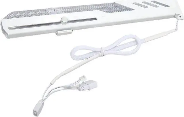 Alt view image 2 of 7 - Graphics Card GPU Support Bracket, 5V 3Pin ARGB Dual Interface & Small 4Pin Interface RGB Video Card Holder, 2 PCIE Slots Easy Installation GPU Bracket for 99% Cases - Black White