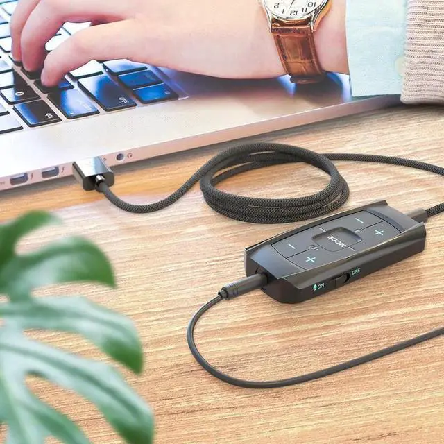 Alt view image 7 of 7 - External USB to 3.5mm AUX Sound Card Adapter with Microphone 7.1 Audio Adapter 3D Antimagnetic Audio Headset Microphone Jack For Laptop PC/PS4/PS5