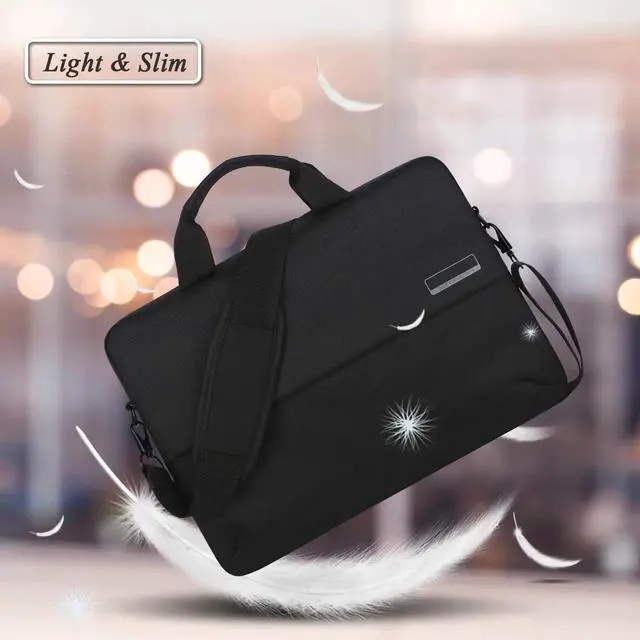 Alt view image 5 of 7 - BRINCH 12-13.3 Inch Laptop Bag Nylon Waterproof with Shockproof Fit Up to 13.3 Inch Gaming Laptops Notebook Computer for Dell,Asus,Msi,Hp (Blue)