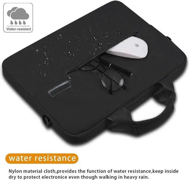 Alt view image 3 of 7 - BRINCH 12-13.3 Inch Laptop Bag Nylon Waterproof with Shockproof Fit Up to 13.3 Inch Gaming Laptops Notebook Computer for Dell,Asus,Msi,Hp (Blue)