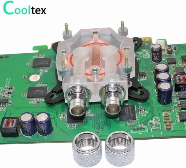 Alt view image 2 of 6 - New GPU Water Block Video Graphics Card Water Cooling Block watercooled block Radiator cooler Hole Spacing 42mm-62mm