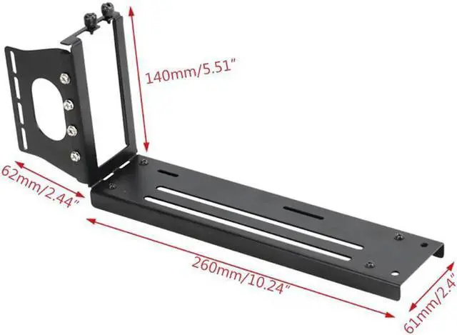 Alt view image 2 of 6 - Vertical Graphics Card Holder Bracket GPU Mount kickstand/base For -ATX chassis Holder for RTX3060 3070 3090 RX