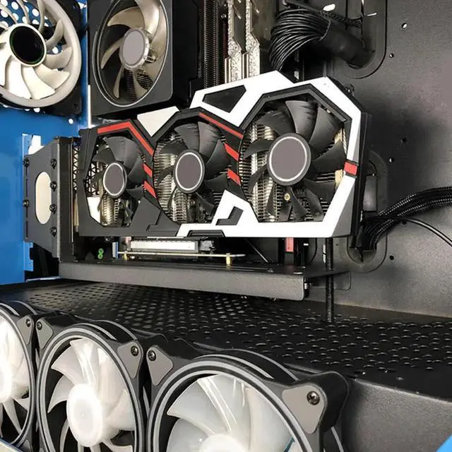 Alt view image 3 of 6 - Vertical Graphics Card Holder Bracket GPU Mount kickstand/base For -ATX chassis Holder for RTX3060 3070 3090 RX