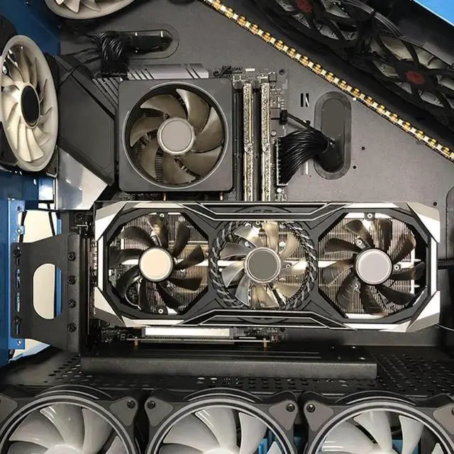 Alt view image 5 of 6 - Vertical Graphics Card Holder Bracket GPU Mount kickstand/base For -ATX chassis Holder for RTX3060 3070 3090 RX