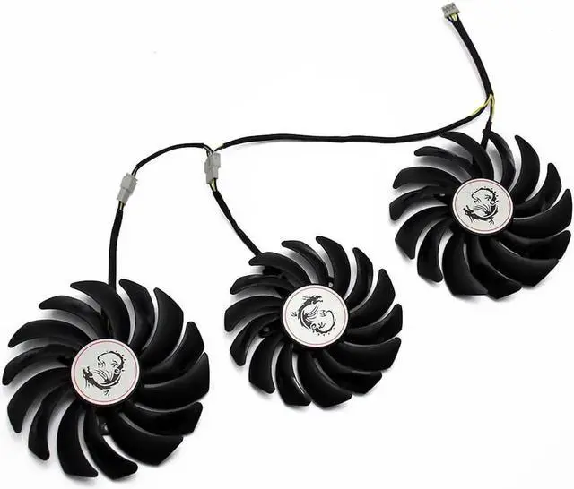 Alt view image 5 of 6 - PLD10010S12HH PLD09210S12HH 4Pin Cooler Fan Replacement For MSI GEFORCE GTX 1080 Ti Gaming X Trio Graphics Card Cooling Fans