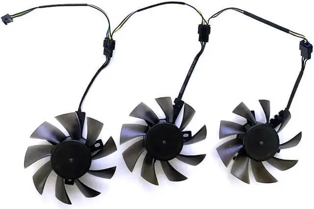 Alt view image 2 of 6 - 3pcs 75MM Ball FD8015H12S FD7010H12S 12V replace RadeonVII Cooler Fan For Amd Xfx Radeon VII Graphics Video Card Cooling Fans