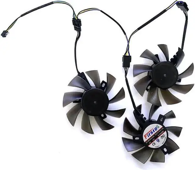 Alt view image 5 of 6 - 3pcs 75MM Ball FD8015H12S FD7010H12S 12V replace RadeonVII Cooler Fan For Amd Xfx Radeon VII Graphics Video Card Cooling Fans