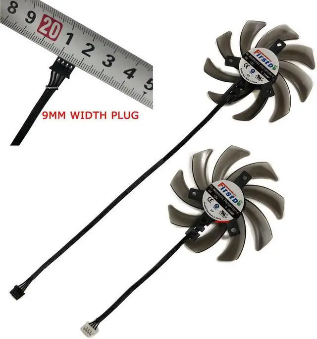 Alt view image 6 of 6 - FDC10H12S9-C GA91S2U RTX 2080 2070 2060 Graphics Card Fan GPU Cooler For Palit RTX2060 RTX2070 RTX2080 DUAL GamingPro Replace