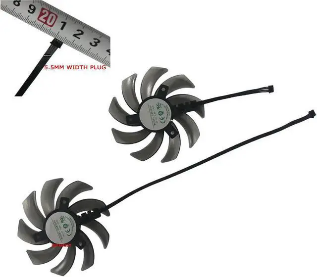 Alt view image 3 of 6 - FDC10H12S9-C GA91S2U RTX 2080 2070 2060 Graphics Card Fan GPU Cooler For Palit RTX2060 RTX2070 RTX2080 DUAL GamingPro Replace