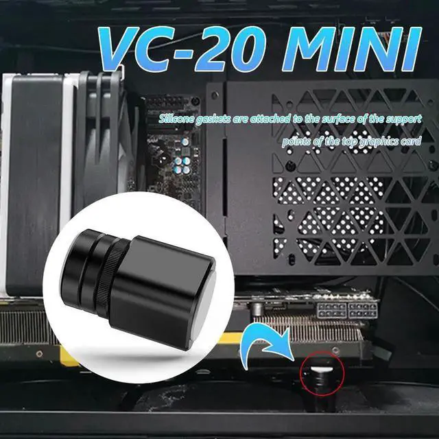 Alt view image 3 of 6 - VC-20 Screw Bracket Graphics Card Holder Telescopic Rotation MINI GPU Stand Bracket Jack Kit For PC Desktop Video Graphics Card