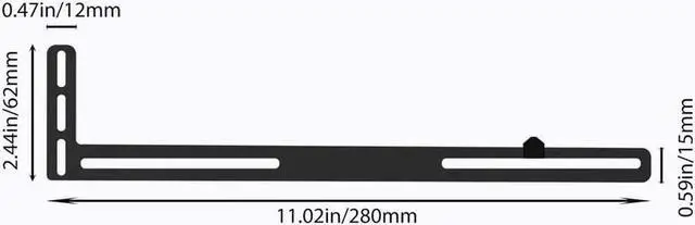 Alt view image 4 of 6 - Durable Aluminum Bracket for Graphics Card GPU Card Holder Suit L-shaped Support Universal Radiator Motherboard