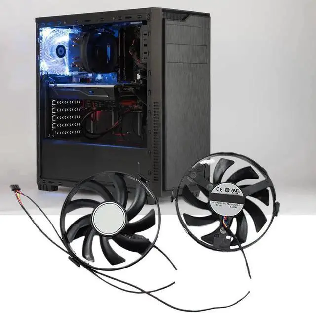 Alt view image 3 of 5 - GPU VGA Cooler Model Is FDC10H12S9-C Cooling Fan For XFX R9 370 R9 380 R9 380X R7 370 R7 360 Graphics Card Fan As A Replace J9A6