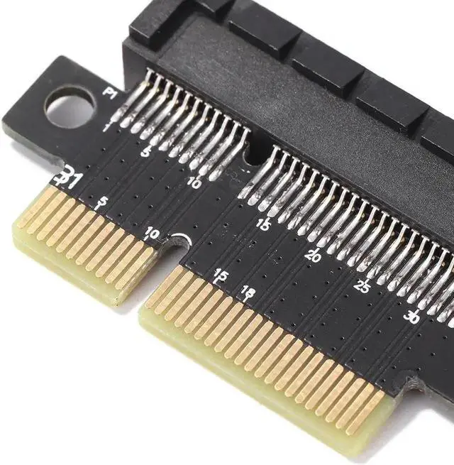 Alt view image 2 of 6 - PCIE 4X to 16X Riser Card Expansion Steering Adapter PCI Express Riser Card x4 to x16 Video Graphics Adapter Converter