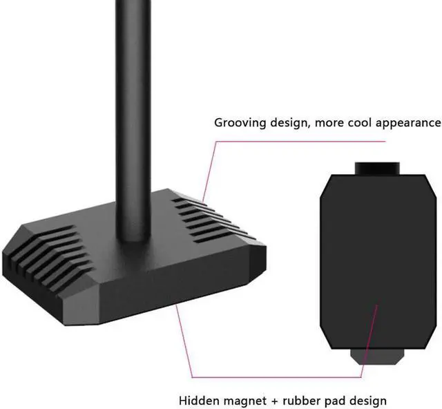 Alt view image 2 of 6 - COOLMOON VT192 Aluminum GPU Stand Support Graphics Video Card Holder Bracket for Desktop PC Computer Case Cooling GPU Holder